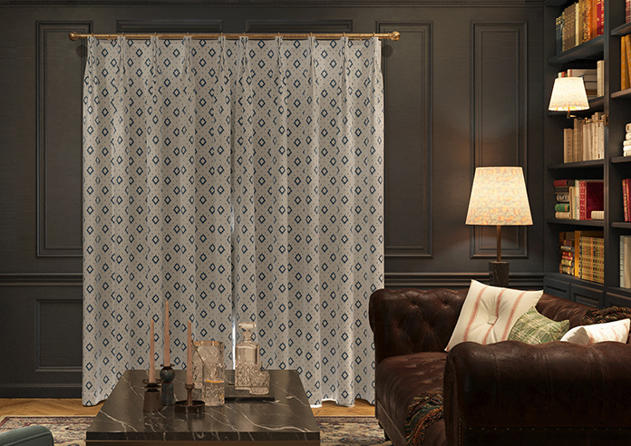 Huaraz Velvet, Cool Blue - Made to Measure Curtains - Image 7